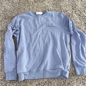 Long Sleeve dusty blue Fila sweater